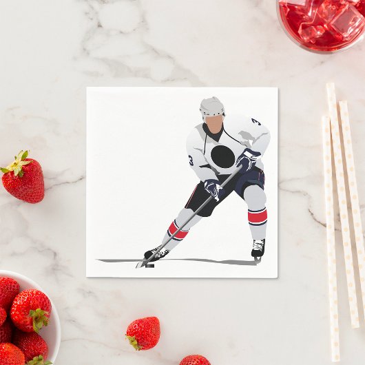 Eishockey-Player-Papier Napkins Serviette