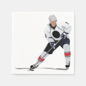 Eishockey-Player-Papier Napkins Serviette (Vorderseite)