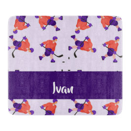 Eishockey Player Schneidebrett