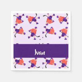 Eishockey Player Serviette