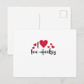 Eishockey Postkarte (Vorne/Hinten)