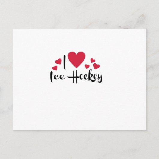 Eishockey Postkarte (Vorderseite)