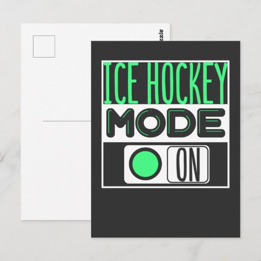 Eishockey Postkarte (Vorne/Hinten)