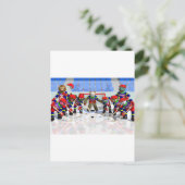 Eishockey Postkarte (Stehend Vorderseite)