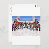 Eishockey Postkarte (Vorne/Hinten)