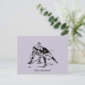 Eishockey Postkarte (Stehend Vorderseite)
