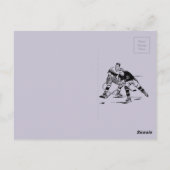 Eishockey Postkarte (Rückseite)