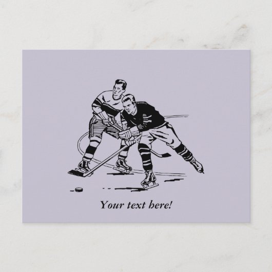 Eishockey Postkarte (Vorderseite)