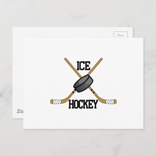 Eishockey Postkarte (Vorne/Hinten)