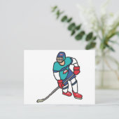 Eishockey Postkarte (Stehend Vorderseite)