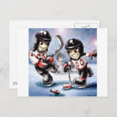 Eishockey Postkarte (Vorne/Hinten)