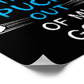 Eishockey Puck Eishockey Winter Team Sport Poster (Ecke)