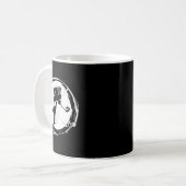 Eishockey Puck Schläger Eisbahn Trainer Coach Gesc Kaffeetasse (Vorderseite Links)