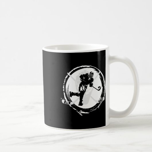 Eishockey Puck Schläger Eisbahn Trainer Coach Gesc Kaffeetasse (Rechts)
