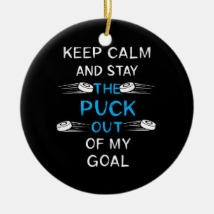 Eishockey Puck Spiel Eishockey Winter Mannschaftss Keramik Ornament