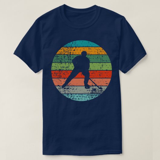 Eishockey Retro 1 T-Shirt (Design vorne)