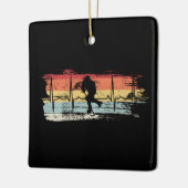 Eishockey Retro Keramikornament (Links)