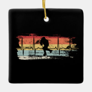Eishockey Retro Keramikornament