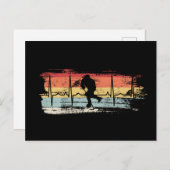 Eishockey Retro Postkarte (Vorne/Hinten)