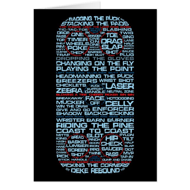 Eishockey-Rink-Typografie (Vorne)
