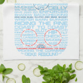Eishockey Rink Word Art Geschirrtuch (Gefaltet)