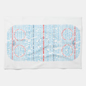 Eishockey Rink Word Art Geschirrtuch (Horizontal)