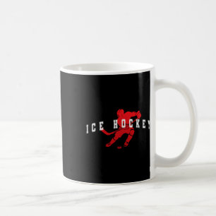 Eishockey Roter Team Spieler Varsity Text  Kaffeetasse
