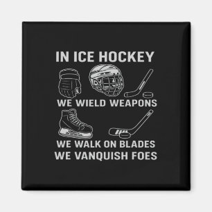 Eishockey-Rüstung rüste dich wie ein Gladiator auf Magnet