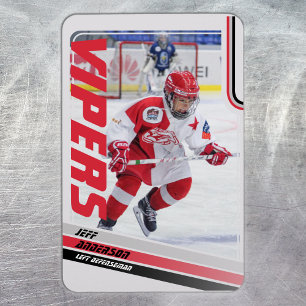 Eishockey-Sammelkarten Magnet