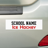 Eishockey - Schaffen Sie Ihren eigenen Schulgeist Autoaufkleber (Auf Auto)