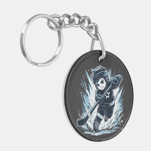 Eishockey Schlüsselanhänger (Vorderseite links)