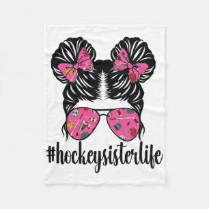 Eishockey-Schwester Kleine Schwester eines Eishock Fleecedecke