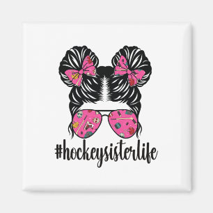 Eishockey-Schwester Kleine Schwester eines Eishock Magnet