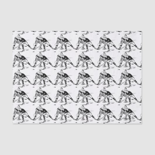 Eishockey Seidenpapier (Vorderseite)