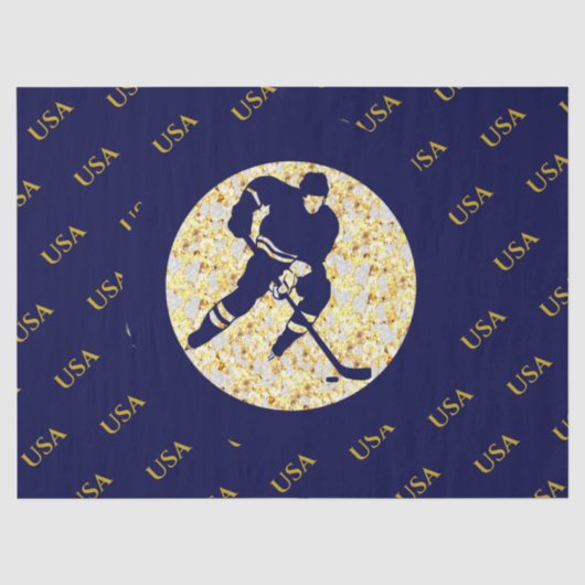 EISHOCKEY  SEIDENPAPIER (Vorderseite)