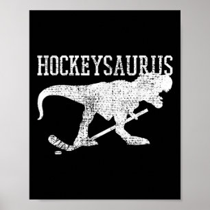 Eishockey-Shirt Feldhockey T Rex Lustiges T-Shirt  Poster