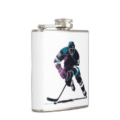 Eishockey-Silhouette Sport Challenge Style Flachmann (Rechts)