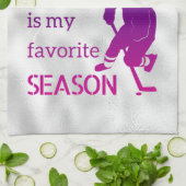 Eishockey-Skate Handtuch Favorit lila (Gefaltet)