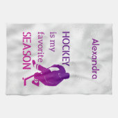 Eishockey-Skate Handtuch Favorit lila (Horizontal)