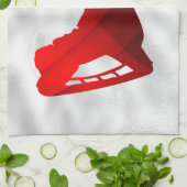 Eishockey-Skate Handtuch rot (Gefaltet)
