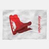 Eishockey-Skate Handtuch rot (Horizontal)