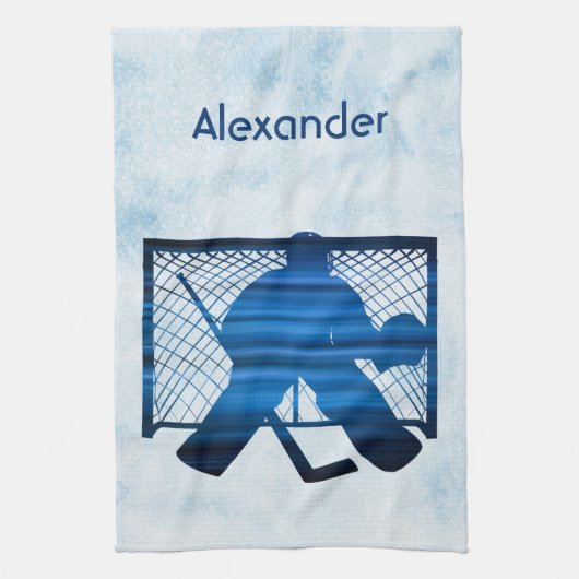 Eishockey Skate Handtuch Torte blau (Vertikal)