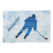 Eishockey Skate Handtuchhalter blau