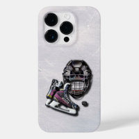 Eishockey-Skate Helmet Puck mit Name und Anzahl