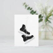 Eishockey-Skate Postkarte (Stehend Vorderseite)