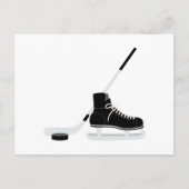 Eishockey-Skate Postkarte (Vorderseite)