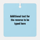 Eishockey-Skate und Stick - Sie können einen Ornament Aus Metall (Rückseite)