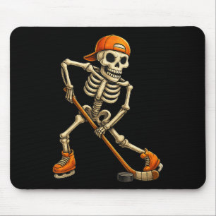Eishockey-Skelett-Halloween-Kostüm Männer Jungen K Mousepad
