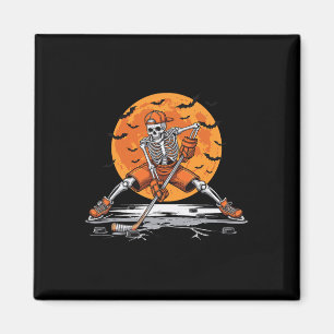 Eishockey-Skelett-Kostüm Lustiges Halloween-Eishoc Magnet