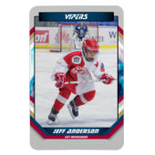 Eishockey-Spieler behalten Coole Graue-Maßstäbe Magnet (Vertikal)